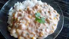 Estrogonofe de camarão