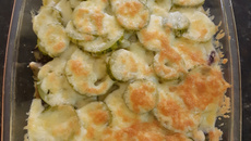 Abobrinha e berinjela gratinadas