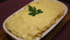 Frango com molho de requeijão light