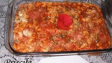 Macarrão à bolonhesa ao forno