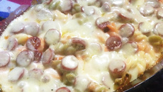 Macarrão ao forno com molho parmegiana