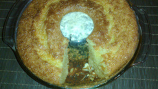 Bolo fofinho de fubá com laranja