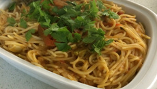 Macarrão ao leite de coco