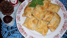 Folhadinho de palmito Natalino