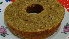 Bolo de banana e aveia, sem farinha