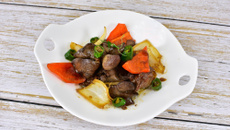 Coração de frango saboroso