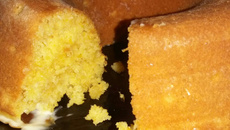 Bolo de milho tipo pamonha com requeijão cremoso