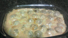 Almôndegas com queijo