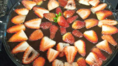 Sobremesa com morangos