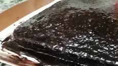 Cobertura de chocolate 4, 3, 2, 1