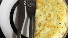 Pão de queijo de frigideira