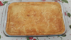 Torta prática de camarão