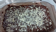 Mousse de creme com chocolate