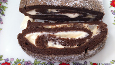 Rocambole mousse de chocolate