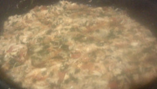 Moqueca de arraia desfiada