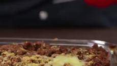 Espaguete a bolonhesa com creme de queijo