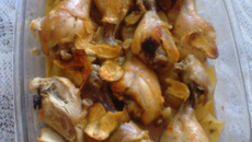 Coxa e sobrecoxa assada