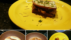 Sanduíche sem pão fitness