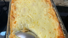 Purê recheado da Michel