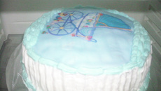 Bolo de abacaxi, limão e baunilha