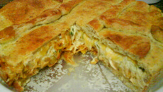 Torta salgada 2 recheios