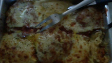 Peito de frango á parmegiana