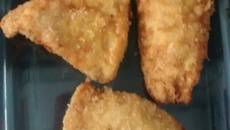 Frango empanado assado