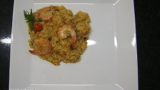 Risoto de camarão