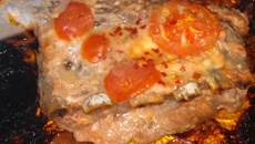 Costelinha de porco assada no forno