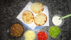 Taco Americano com massa de pastel