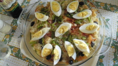 Salada de bacalhau rápida