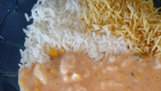 Estrogonofe simples de frango