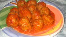 Almôndegas de peru ou frango