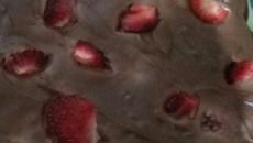 Bombom aberto de morango