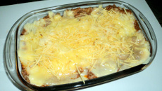 Escondidinho com queijo