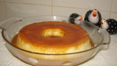 Pudim de leite de padaria