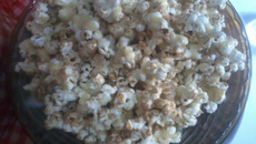 Pipoca doce de micro-ondas sem óleo