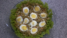 Salada VIP de camarão