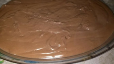 Sobremesa cremosa de chocolate caseiro