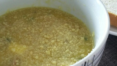 Sopa creme de batata salsa/mandioquinha