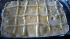 Batatas ao forno com molho branco e requeijão