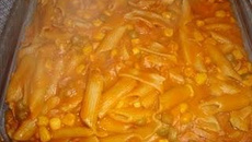Macarrão de presunto e mussarela