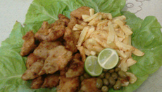 Fish and chips com molho