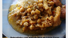 Dobradinha com grão de bico do Lúcio Cezar