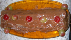 Rocambole de chocolate delícia