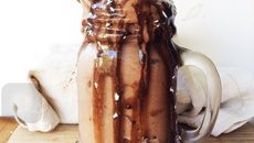 Sorvete saudável de chocolate