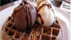 Waffle de chocolate