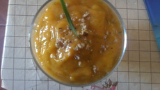 Sorvete natural de manga e mamão (detox)