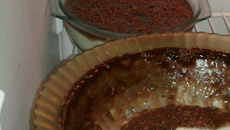 Torta mousse de chocolate com coco