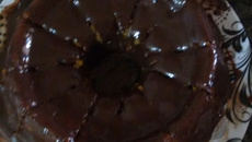 Bolo de cenoura com brigadeiro mole